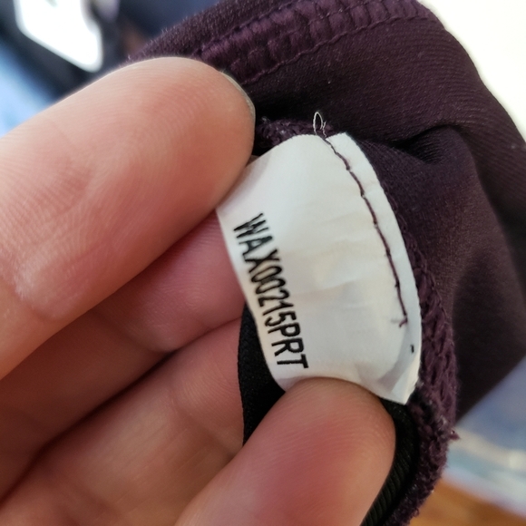 CALIA Tight Fit Goth Plum Leggings XS Watercolor Purple Teal Blue Coral - Picture 5 of 8